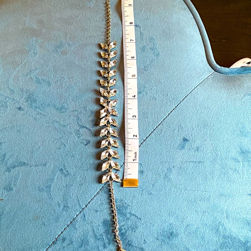 Rhinestone choker necklace